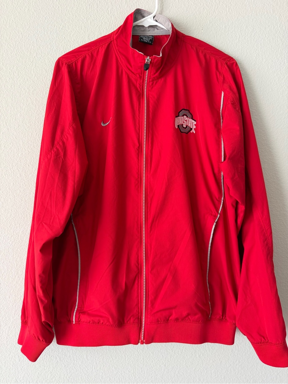 RARE Nike Team Ohio State Buckeyes Windbreaker Authentic Clima-Fit Vintage Small